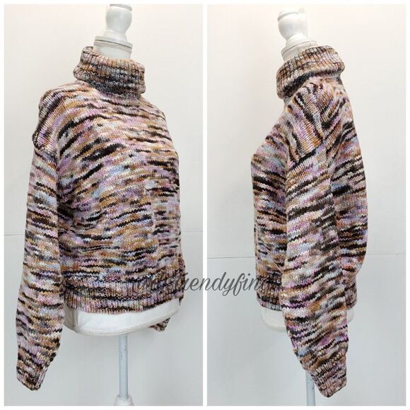 A.L.C Harper Marled Turtleneck Pullover Sweater - Picture 9 of 11